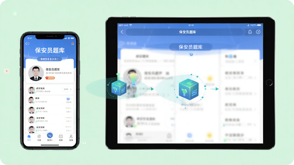һ�ű���Ա���app���豸ͬ��ʾ��ͼ�����������ֻ���ƽ�壬��Ļ����ʾ������Ա��⡱���棬����ͬ������������Ϊǳ��ɫ�����Ƽ��У����ʸɾ��޶���Ԫ��