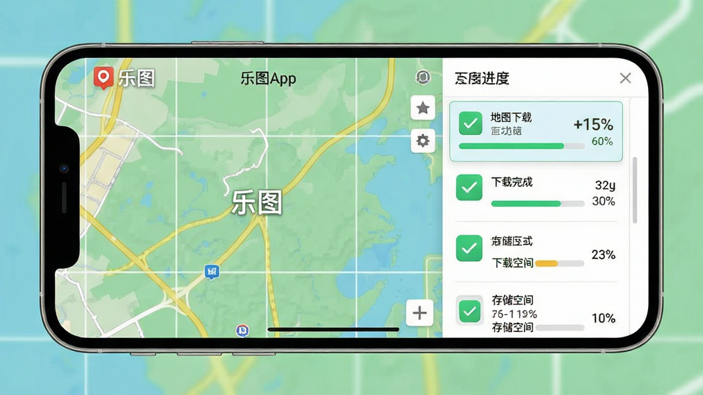 ���壺��ͼAPP���ߵ�ͼ���ع���ҳ�棬�ֻ���Ļ��ʾ��ͼ����ѡ�������ؽ����������֣��ֻ�����չʾ����Ļ�ڵ�ͼ�����������Ҳ��������б����Ű棺�������࣬��������ٷֱ�������Ŀ����񣺱�ƽ��UI��ƣ�ɫ�����¡�ϸ�ڣ���ͼ�ϱ�ע����ͼ���������������ͼ��򹴣��洢�ռ���ʾ�����ʣ��߷ֱ��ʣ��ɾ��޶���Ԫ�ء�
