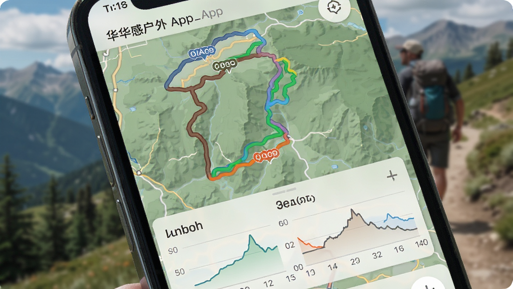 ���л���App�켣��¼������д���ֻ���Ļ����ʾ�Ų�ɫ������·��ͼ��������̱�Ǻͺ�������ͼ������Ϊ����ʵ����ͼ��������Ƽ��������������岼�ֺ��������ʸɾ����޶���Ԫ��