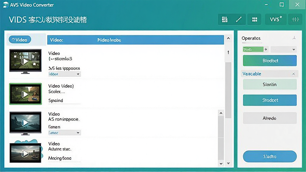 AVS Video Converter�����������ͼ��չʾ��Ƶת�������б��������壬�����������ִ���Լ���ɫ��������ϸ�ڷḻ�����ʸɾ��޶���Ԫ��