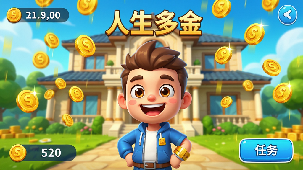 ���壺��Ϸ������չʾ��һλ��ͨ��ɫվ�ں�������ǰ����Χ�н�������£����֣���ɫ���У�������������Ϊ�����������ʾ����������Ҳ���ʾ����ť���Ű棺���������UIԪ�طֲ����ȣ����������ͨ��ɫ�����ޣ�����������ϸ�ڣ���ɫ���鿪�ģ�����������⣬�������º��������ʣ�������Ⱦ���ɾ��޶���Ԫ�أ�����������Ϊ���������
