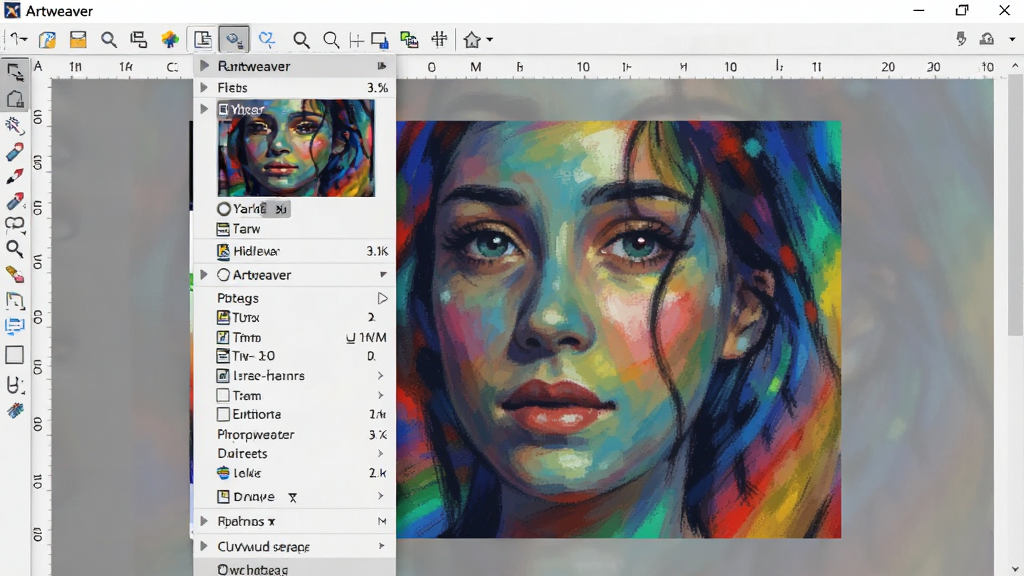 Artweaver �����˾��˵�չ����������Ӧ���������˾�Ч����ɫ�ʰ�쵣�����������Ч�����ԣ����ʸɾ����޶���Ԫ�ء�