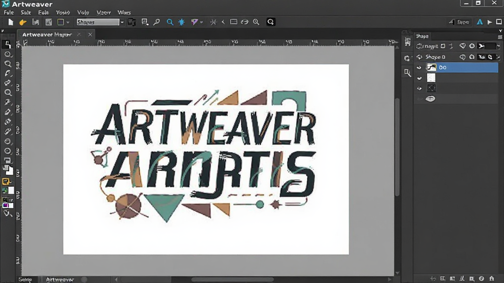 Artweaver ���������У���������һ����Ƹ�ǿ���ı���ʸ��ͼ����ϣ��ı�ͼ������״ͼ����ͼ������пɼ�������רҵ��ϸ�����������ʸɾ����޶���Ԫ�ء�