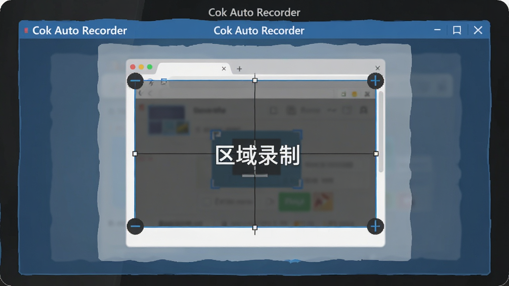 �������壺������ĻչʾCok Auto Recorder������ѡ������ڿ�ѡһ����������ڡ����֣���Ļ������ʮ����ѡ�������ܰ�͸�����֡��Ű棺ѡ���߽����ĸ��ǿص㡣��񣺱�ƽ��UI�廭��ϸ�ڣ���Ļ�Ϸ���ʾ��Cok Auto Recorder���������ƣ�ѡ�����С�����¼�ơ����֡����ʣ����壬�ɾ����޶���Ԫ�ء�