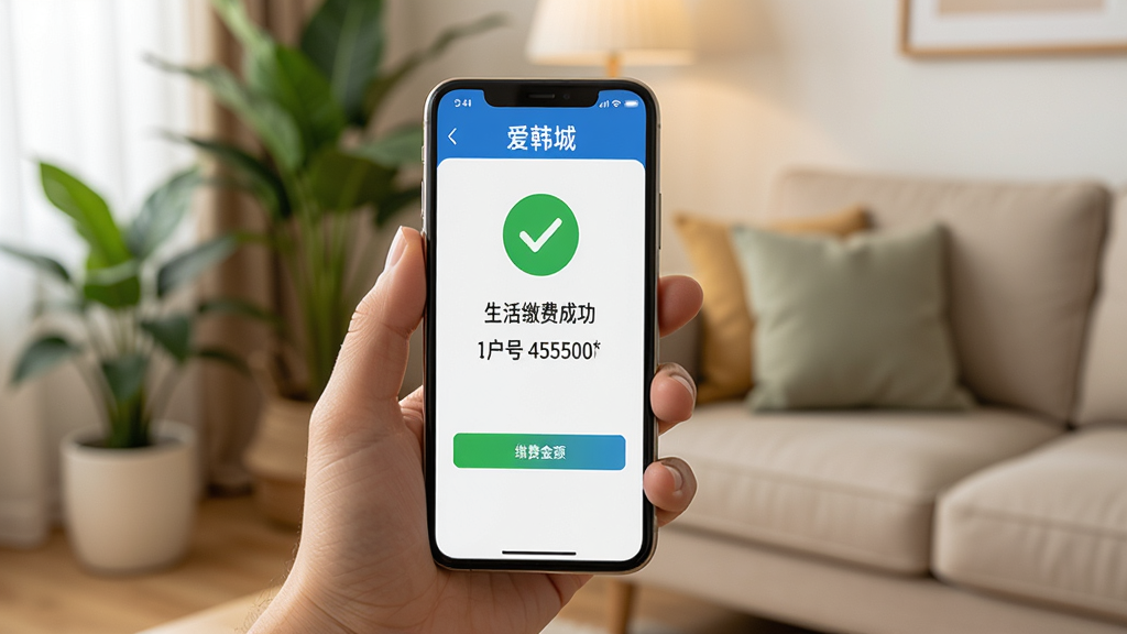һ�������ֻ����ţ���Ļ��ʾ�������ǡ�APP����ɷѳɹ�ҳ�棬��ɫ�ĶԹ�ͼ�꣬��ʾ�ɷѽ��ͻ�����Ϣ����������ܰ�ļ�ͥ����һ�ǣ�����ֲ��ɳ����������ͣ�������ʵ��Ȼ��ͻ������������ɾ����࣬���廭��