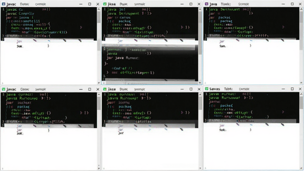 һ�Ź���Java SE Development Kit��JDK��������������ʾ��ͼ������Ϊ��������д���ƴ�ӣ�չʾjavac���롢java���С�jar��������������ÿ�������в�ͬ������������ֲ��ô������µ��������У����дʵ��ϸ��ͻ���ն��ַ������ɱ棬���ʸɾ����޶���Ԫ��