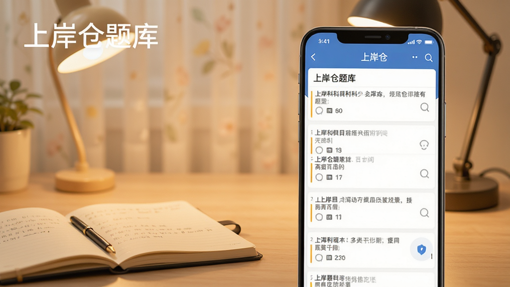 չʾ���ϰ��֡�APP���������棬��Ļ���г����࿼�Կ�Ŀ���࣬ÿ������ʾ��ɺ�ѡ�����Ϊ���ŵ������������бʼǱ���̨�ƣ��������������ִ������£�ůɫ���ƹ⣬����ɾ���ͻ��ѧϰ��Χ�����ֱ�ע���ϰ�����⡱