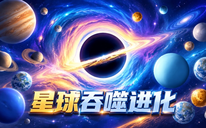 星球吞噬超级进化 生存挑战模式 缩圈战斗场景