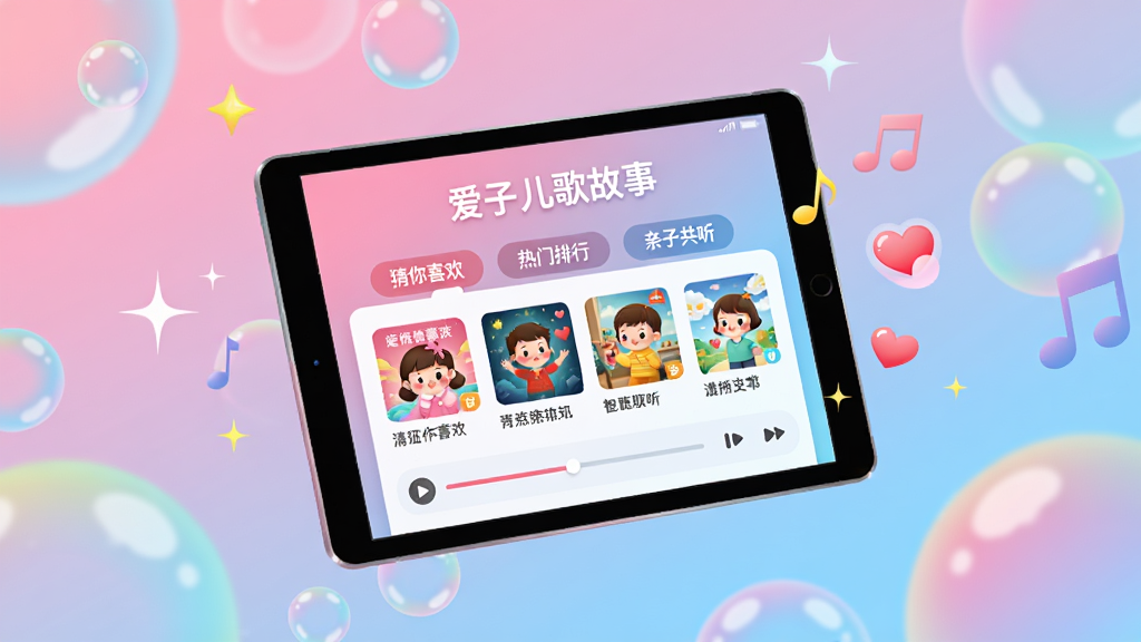 ����Ϊһ��ƽ����������ڲ�ɫ���ݱ����У���Ļ��ʾ�����Ӷ�����¡��������Ƽ�ҳ�棬ҳ�����С�����ϲ�������������С������ӹ������ȱ�ǩ���Ҳม���������Ͱ���ͼ�ꡣ���־��У�ƽ����΢��б���������ǹ��׺�����Ϊ��ƽ��UI�廭����ɫ���·������䣬ϸ�ڰ�����Ļ�ϵĸ�����������ͼ�Ͳ��Ž����������ʸ��壬�ɾ��޶���Ԫ�ء�