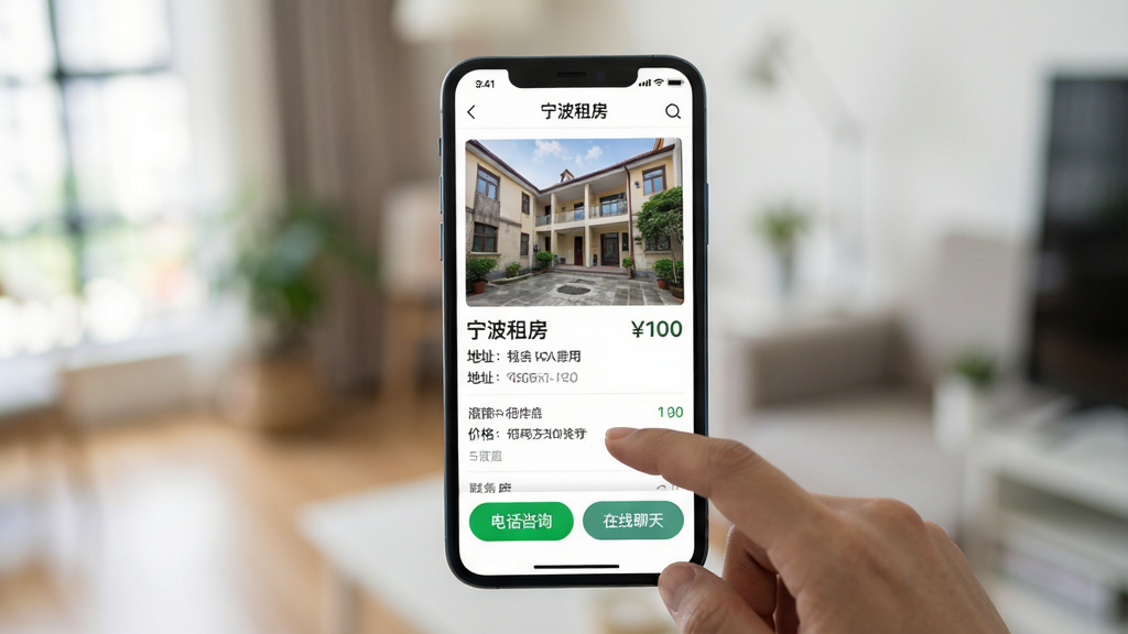 ���壺�û����ֻ��ϲ����������ⷿ��APP��������ʾ��Դ��������ϵ������ť�����֣��ֻ���д���û���ָ�����Ļ����Χ�����黯���Ű棺�ֻ���Ļ���У������ࡣ������дʵ��ϸ�ڣ���Ļ���з�ԴͼƬ���۸񡢵�ַ����Ϣ���ײ��С��绰��ѯ���͡��������족��ť�����ʣ����壬�ɾ����޶���Ԫ�ء�