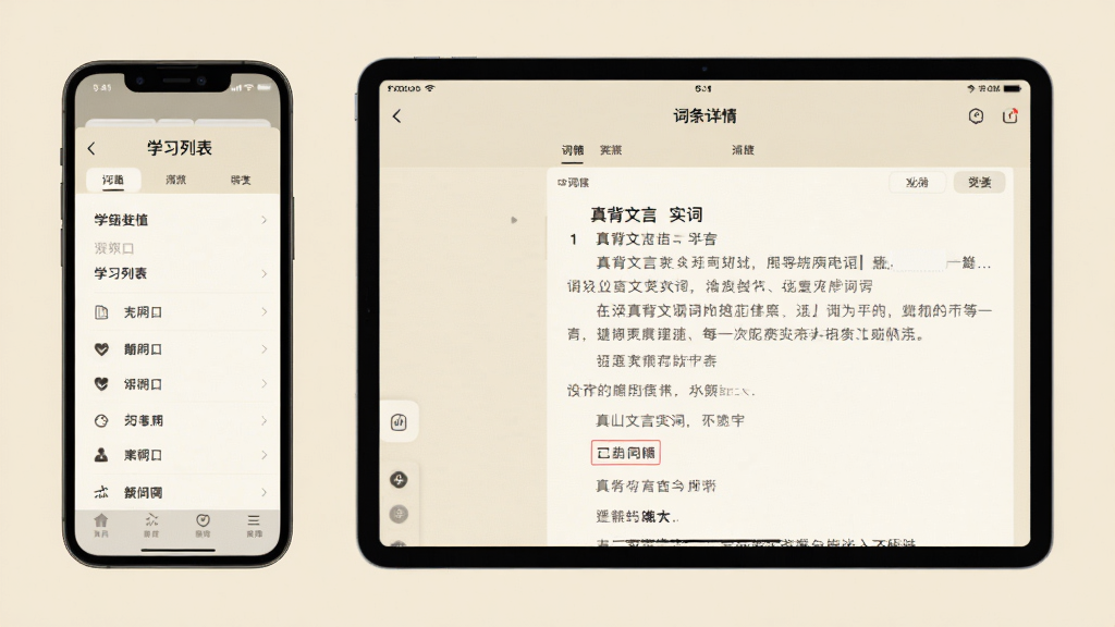 һ���汳������ʵ��APP���ֻ���ƽ���ϵ�����Ч��ͼ������ֻ���ʾѧϰ�б����Ҳ�ƽ����ʾ�������飬���߱���ɫͳһΪǳ��ɫ������Ԫ�غ����������룬����Լ�ִ������ʸɾ�������Ԫ�ء�