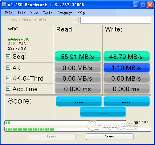 AS SSD Benchmark2.0.7316.34211 ��̬Ӳ�̲��ٹ���