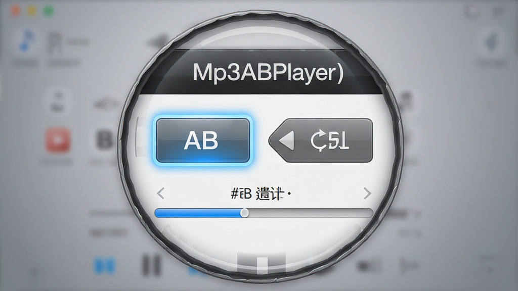 һ������������дͼ������ΪMp3ABPlayer��ab�������������Ž���ֲ��Ŵ󣬸�����ʾAB�����ð�ť��ѭ�����������������Ϊ��ͽ����ɫ�����־��У����дʵ��ϸ�����������ʸɾ����޶���Ԫ�ء�