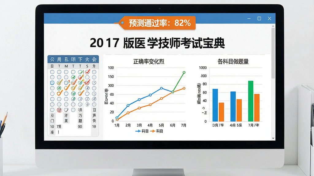 ��������Ϊ���ԡ�2017��ҽѧ��ʦ���Ա��䡱ѧϰ����ҳ�棬����ͼ��ʾ��ȷ�ʱ仯����״ͼ��ʾ����Ŀ������������������򿨼�¼�������С�Ԥ��ͨ���ʣ�82%���ı�ǩ������Ϊ������棬�������������ͼ����ɫ�����׶������ʸɾ���