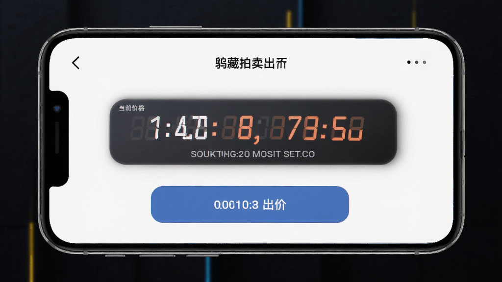 ���������۽��棬����Ϊ�ֻ�����ҳ�棬������ʾ��ǰ�۸�����۰�ť���Ű������ˣ����Ƽ��У�ϸ��ͻ�����������뵹��ʱ�����ʸ��壬�ɾ��޶���Ԫ��