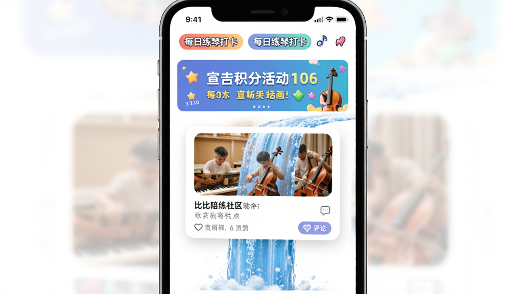 �ȱ���������ҳ�棬�ֻ���Ļչʾ�ٲ�����̬��Ƭ������ͼƬ�����֡��������۰�ť�������л����ǩ�硰ÿ�����ٴ򿨡���������ö�ʣ��к������������ֻ�������������ɾ��޶���Ԫ��