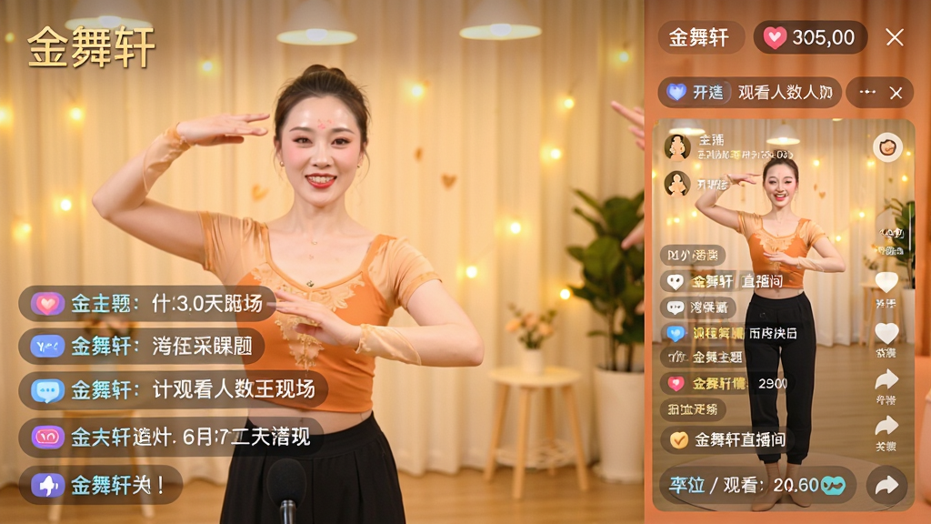 ���壺������ֱ���仭�棬һλ�赸��ʦ����ʾ����������Ļ���л�����Ļ�����֣���ʦλ�ڻ�������ƫ���Ҳ�չʾ���������Ű棺ֱ��������Ϣ��η���������չʾ�γ�������ۿ����������������ܰ�����л�����ϸ�ڣ��������Ͻ����С����������������������������ʣ����������������ɾ����޶���Ԫ�ء�