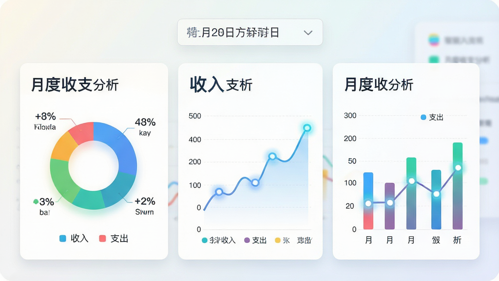 ���壺���ɼ��˵ı������Ľ��棬չʾ��ɫ����ͼ������ͼ����״ͼ������Ϊ���¶���֧�����������֣����϶�����������ͼ����Ƭ������Ϊǳɫ���䣬����������ѡ�������Ű棺���ݱ�ǩ�������ص���ֵ�ô������ͻ����ͼ�����зָ��ߡ���񣺼�Լ���񣬿Ƽ���ǿ��ɫ�ʴ����г��ϸ�ڣ�ͼ������ʾ�����롱��֧����ͼ������ͼ���аٷֱȱ�ע������ͼ�ڵ��з���Ч��������ɾ����ࡣ���ʣ�������Ⱦ��ϸ���������޶���Ԫ�ء�
