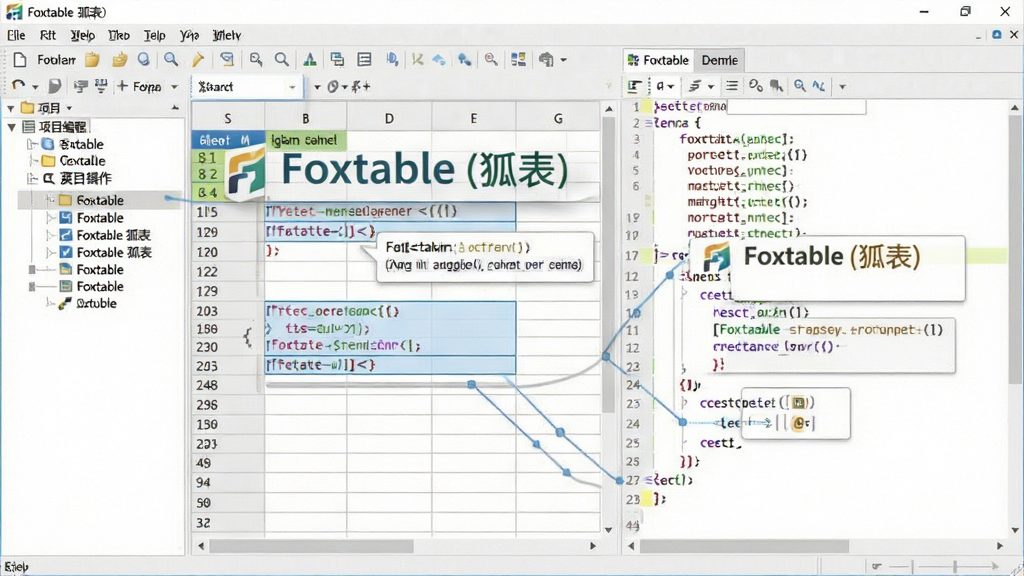 һ���������������ͼ���ͼƬ������������Foxtable(����)�ı���ʽ��̽��棬���Ϊ��Ŀ���������Ҳ�Ϊ����༭�����������Բ�ɫ������ʾ������������ǿ��������ʽ��̡�������������������Ӿ����ӡ������������ʹ��ǳ������ɫ����ϸ����ͻ����Ԫ���еĴ���Ƭ�κ�������ʾ�򣬻��ʸɾ����޶���Ԫ�أ�ͼƬ�ɱ�ע��Foxtable(����)��Logo��