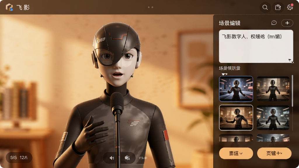 ��Ӱ��������Ƶ�༭ҳ�棬����Ϊ���ڲ����������˰������Ҳ�Ϊ���������ͳ���ģ������ͼ������������ůɫ����������ť����������ϸ�壬�޶���Ԫ��
