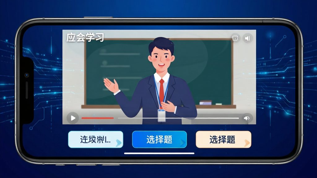 ���壺Ӧ��ѧϰAPP΢�β���ҳ�棬��Ļ�����ǽ�ʦ������Ƶ���·��л�������ѡ����֣��ֻ�����չʾ������Ϊ����ɫ�Ƽ��н��䣬���������������������Ű棺��Ƶ����ռ��Ҫ���򣬵��ⰴť��������񣺿Ƽ��в廭���ɫ�ʶԱ�������ϸ�ڣ���Ƶ���Ͻ��С�Ӧ��ѧϰ��ˮӡ��������ʾ��ѡ���⡱��ʽ�����ʣ����壬�ɾ����޶���Ԫ�ء�