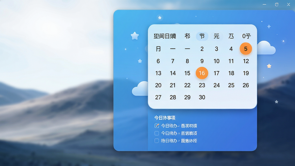 ���壺����������Ļ��չʾ�������������������棬������ʾһ�������������Ҽ������������������������ý�����ɫ������Χ�е��������Ǻ��ƶ�װ�Σ������·��г����մ���������֣��������������λ�ڻ�������ƫ�ң����������ʾ���ֱ�ֽ���������Ϊ16:9���Ű棺�����Ҽ�ΪԲ�Ǿ��Σ���������ʹ���޳������壬�������ڸ���Ϊ��ɫԲ�εס���񣺱�ƽ����ƽ����΢������Ӱ������ɾ�������ϸ�ڣ������ϱ���ũ�����ںͽ�����������������Ϊ��ɫ����ֽ��ģ���ķ羰ͼ�����ʣ�4K�����壬���洿���޶���Ԫ�ء�