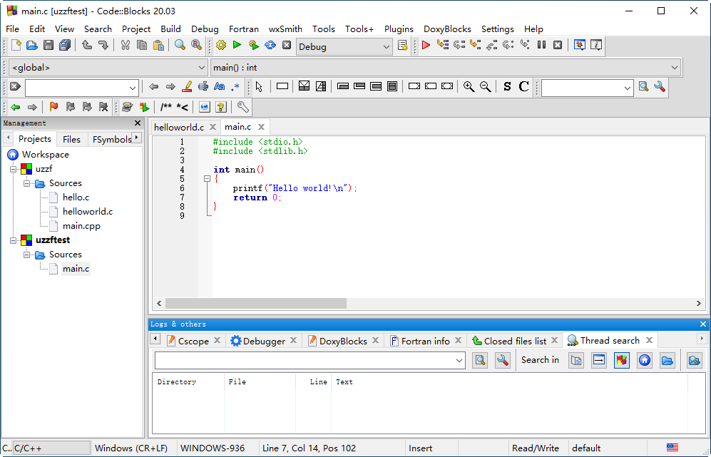 CodeBlocks20.03 ��ԴC/C++���ɿ�������