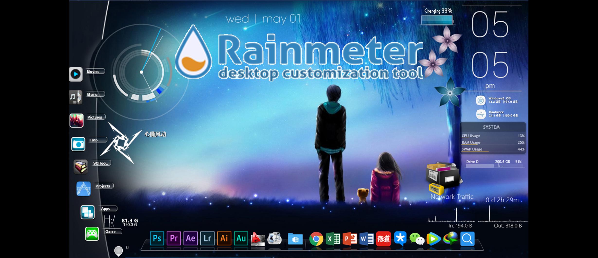 Rainmeter������������ʹ�ý̳�