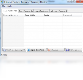 Internet Explorer Password Revealer ɨ����� ��ͼ