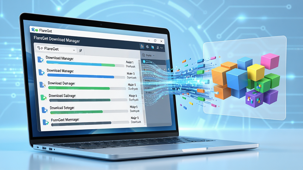 ���壺һ̨�ִ��ʼǱ�������Ļ��ʾFlareGet Download Manager�����棬�����ж���������������������䣬�Ա��и�������������3D�Ӿ���Ч�����֣����Ծ���ƫ���Ҳ�������ʾ�ļ��ָ�ɶ����ɫ���ݿ��ʾ��ͼ���Ű棺��������������ͻ��������Ϊǳ��ɫ�Ƽ��й�Ч�����дʵ�����������������ͨ͸��ϸ�ڣ������������������ɼ���FlareGet Download Manager�������ݿ���ɫ���ޣ����ʣ�8K�����壬ϸ�ڷḻ���ɾ��޶���Ԫ�ء�