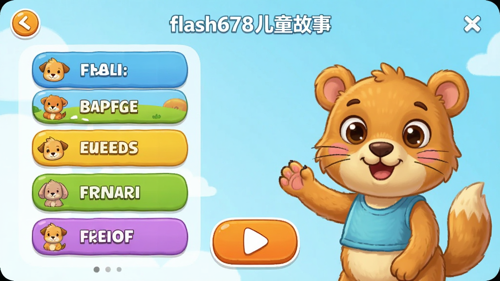 flash678��ͯ����������Ԥ��ͼ����ͨ���ɫ���������������·����б������Ű�ť�Ϳɰ������ɫ�������������Ű����࣬ϸ�ڷḻ�����ʸ���ɾ����޶���Ԫ��
