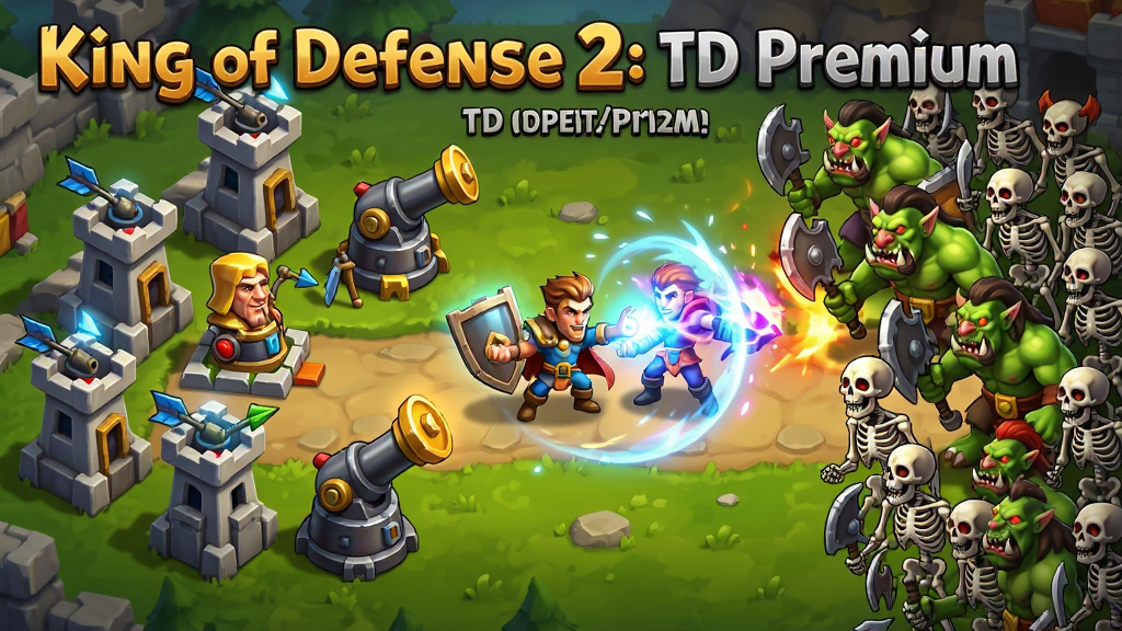 һ����������Ϸ����ͼ������Ϊ��King of Defense 2: TD Premium����ս��ȫ�����������һ��������������ļ������������Ҳ��ǺƺƵ��������������þ��ţ���������Ӣ���ͷ��������ܣ�����ŷ����ͨ��Ⱦ��񣬲��ֲ�η�����ϸ�ڷḻ��ɫ�����ޣ����ʸ��壬�ɾ��޶���Ԫ��