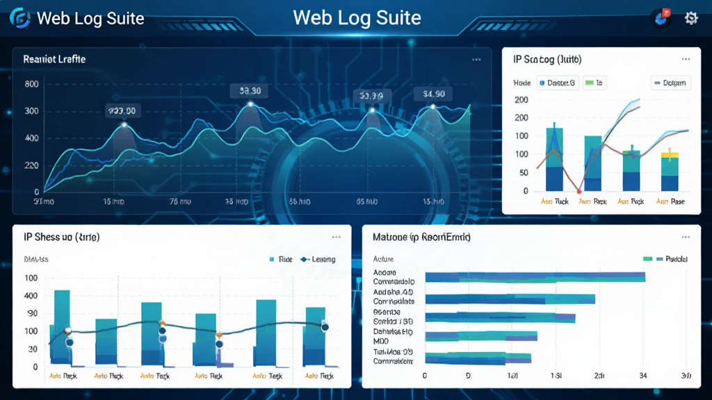 Web Log Suite ʵʱ����Ǳ��̽�ͼ�����������̬ͼ��ģ�飬չʾʵʱ�������ߡ�IP������״̬��ͳ�ƣ�����UI������ɫ�Ƽ�����ƣ���������������ͻ����Web Log Suite��Ʒ�Ʊ�ʶ�����ʾ�ϸ