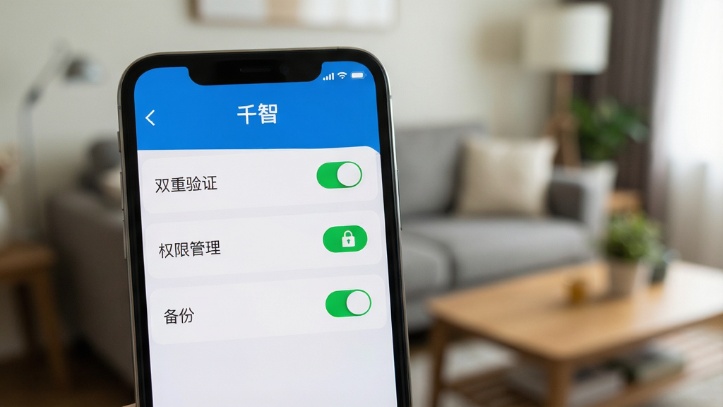 ��������Ϊһ���ֻ���Ļչʾ��ǧ�ǡ�Ӧ�õİ�ȫ���ý��棬����Ϊģ���Ŀ�����������Ļ���С�˫����֤����Ȩ�޹����������ݡ���ѡ����Ϊдʵ��Ӱ���Ű�������ϸ��չʾ���ذ�ť����ɫ��ͼ�꣬���ʸɾ����޶���Ԫ��
