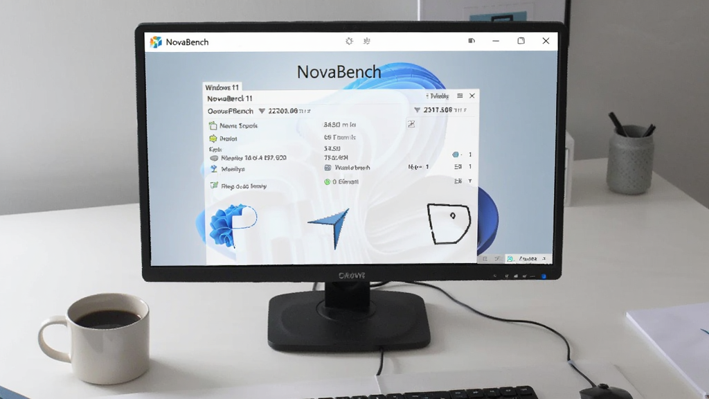 NovaBench������Windows 11ϵͳ�����еĽ����ͼ����Ļ����ʾ��NovaBench���������ֽܷ���������Ա߷���һ�����ȣ���������������棬���дʵ�����ʸɾ����޶���Ԫ�ء�
