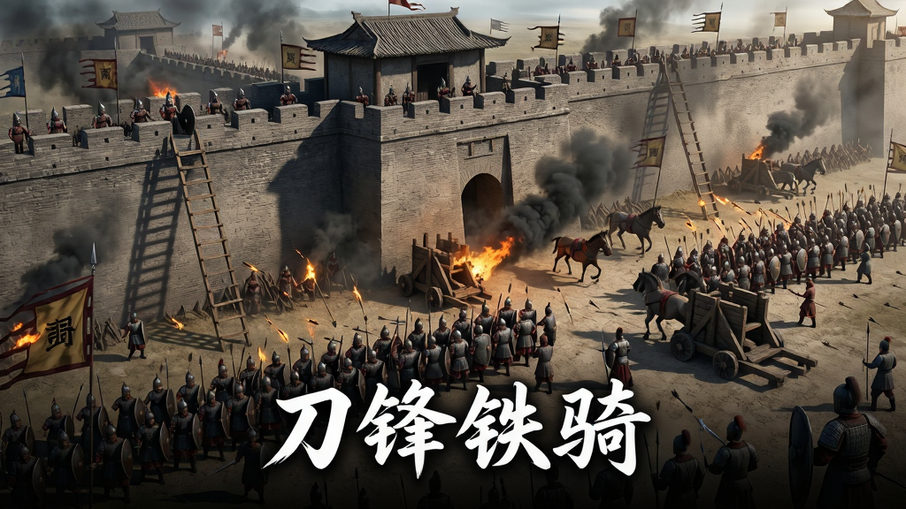 ���壺����ӽ��µĺ��ս��������˫�������ڳ�ǽ�¼��ҽ�ս�������ݡ��峵�ȹ�����е�����֣��������ȫ��ʽ��ͼ����ǽռ�ݻ����Ϸ������Ƿ����·����γ����ԵĹ���̬�ơ��Ű棺����ײ�����λ���С���������İ�ɫ�����֡���񣺺��дʵ���չ��ս����ȫò��ϸ�ڣ����������ʿ����ȼ�յļ�ʸ�������Ũ�̣���ǽ�ϵ��ؾ������ʣ�����Ǹ��廭�棬���ư��磬�ɾ����޶���Ԫ�ء�