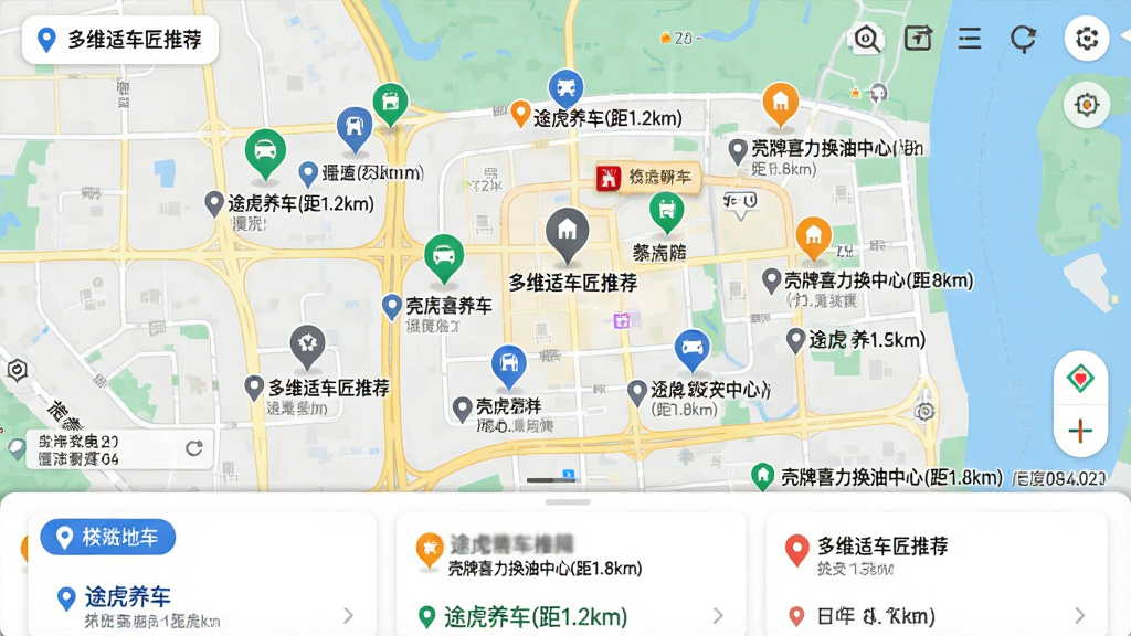 ���壺��ͼ���棬��Χ�ֲ���������ͼ�꣬�ײ����б������֣���ͼռ�߳ɣ��ײ���Ƭ�б����Ű棺�����������ά�ʳ����Ƽ�����ǩ����񣺸ߵµ�ͼ���ɫ�����졣ϸ�ڣ���ʾ��;������(��1.2km)����������ϲ����������(��1.8km)���ȡ����ʣ��ɾ����޶���Ԫ�ء�