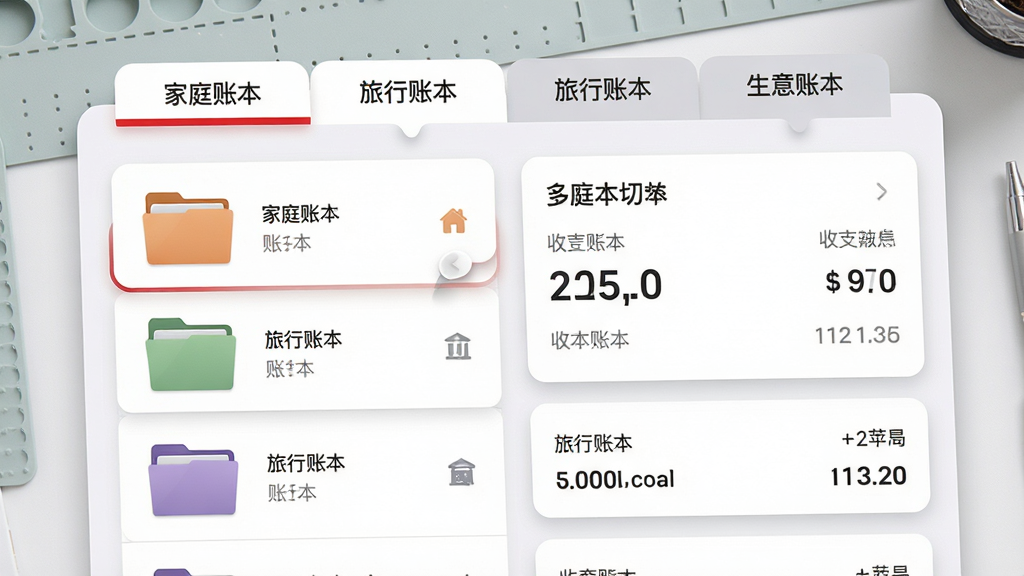 ���壺��ƻ�����Ӽ��˱��Ķ��˱��л����棬�����Ϸ��ж����ǩҳ��ǩ���ֱ��ע����ͥ�˱������������˱������������˱�������ǰѡ�С���ͥ�˱��������֣�����ռ���������棬���Ϊ�˱��б����Ҳ�Ϊ��Ӧ�˱�����֧���ܿ�Ƭ������Ϊǳ��ɫ����̨���Ű棺�������еı�ǩҳ���������ϸ�б��γ�ʮ�ֹ�ͼ���˱�������ò�ͬ��ɫ���ļ���ͼ�����֣������ˬ�������񣬺�ƻ��Ʒ��ɫ��׺��ѡ�б�ǩ�ײ�������ϸ�ڣ���Ƭ�������Բ������΢ͶӰ������������������ǩҳ��ϸ����л�����Ч�������ʣ��߷ֱ��ʣ�����ϸ�ڷḻ���ɾ��޶���Ԫ�ء�