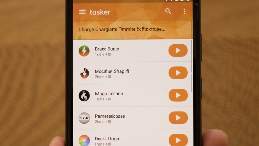 һ����׿�ֻ���Ļ��ʾtasker�����ʾ������Чѡ����棬�б����ж�����Ч���ƺͲ��Ű�ť������Ϊůɫ�������沼������������Լ�ִ������ʸɾ��޶���Ԫ��