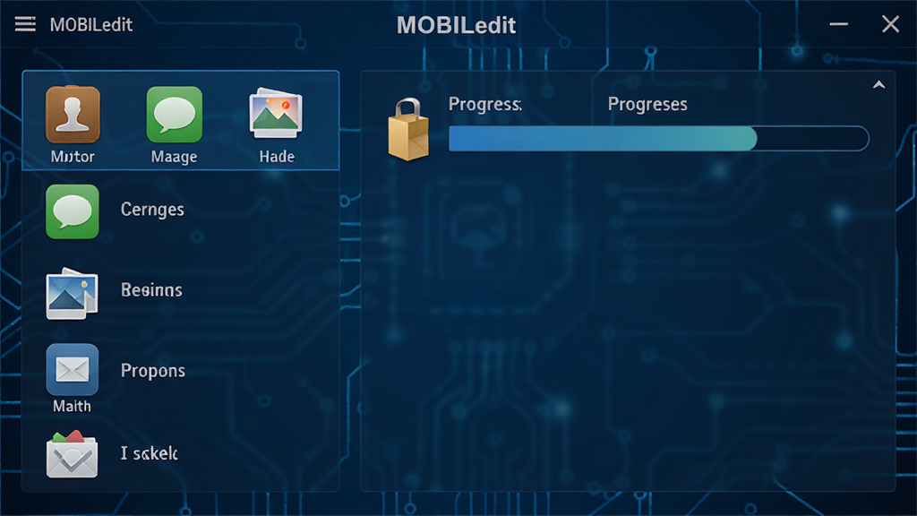 MOBILedit���ݱ��ݽ��棬����ֻ������б����Ҳ౸�ݽ�������������ϵ�ˡ����š���Ƭ��ͼ�꣬����Ϊ����ɫ�Ƽ���񣬽������࣬���廭�ʣ��ɾ��޶���Ԫ��