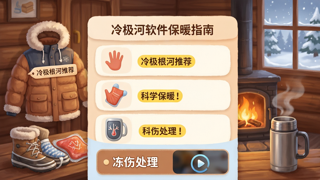 ���壺�伫���������еı�ůָ�Ͻ��棬��������ůľ���ڵĻ�¯�ԣ��ڷ��ŷ�������ѩ��ѥ��ů���������±������֣�������ͼ���б���ʽչʾ�����Ϊͼ�꣬�Ҳ�Ϊ����˵�����·��С����˴�������Ƶ�̳���ڡ��Ű棺ůɫ����Ƭ����ɫ�����Աȣ�����Բ���׺ͣ��ص������û�ɫ��������񣺲廭����ʵ�Ľ�ϣ�Ӫ����ܰʵ�øУ�ͻ������ѧ��ů�����ϸ�ڣ������ǩ��д�С��伫�����Ƽ�������¯�ܳ����磬�����ѩ����Լ�ɼ������±���ð�����������ʣ�����������ɫ����ͣ��ɾ��޶���Ԫ�ء�