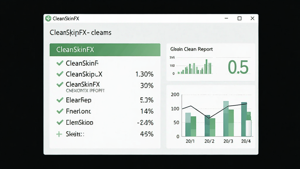 չʾCleanSkinFX������ɺ�Ľ��棬��ʾ���������ͼ��������Ϊ�������ڣ����־��У��Ű��࣬������£�ϸ�ڰ�����ɫ�Թ���ͳ�����ݣ����ʸ��壬�ɾ��޶���Ԫ��