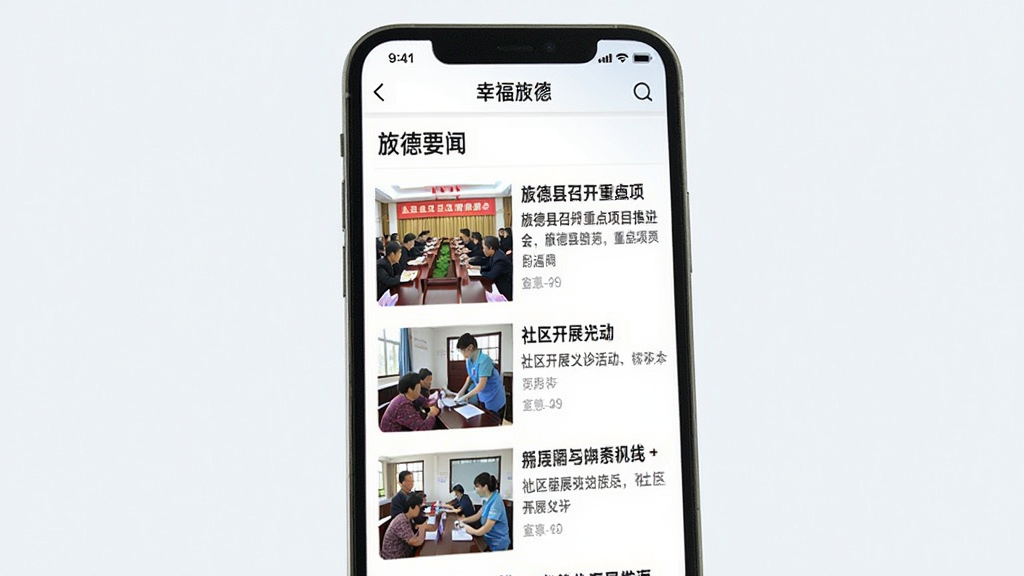 �ֻ���Ļչʾ���Ҹ�캵¡�APP��������Ѷҳ�棬��Ļ�Ϸ�Ϊ��캵�Ҫ�š����������·����������Ŵ���ͼƬ����ͼ�����ű����б���������캵����ٿ��ص���Ŀ�ƽ��ᡱ����������չ�������ȡ�������ü����б����֣���ͼ���������ֿɶ���ǿ������ɫ�����£������ɾ����޶���Ԫ�ء�