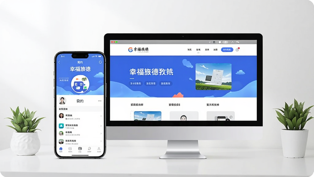 һ���ֻ�����Բ��ŵ�ͼƬ���ֻ���Ļ��ʾ���Ҹ�캵¡�APP�ġ��ҵġ�ҳ�棬������Ļ��ʾ�ٷ���վ���档�ֻ��͵��Է���ִ�����Χ����ɫֲ��װ�Σ������������ࡣ���廭����ɾ���ͻ�����豸ʹ�õı����ԣ����ʸ��壬�޶���Ԫ�ء�