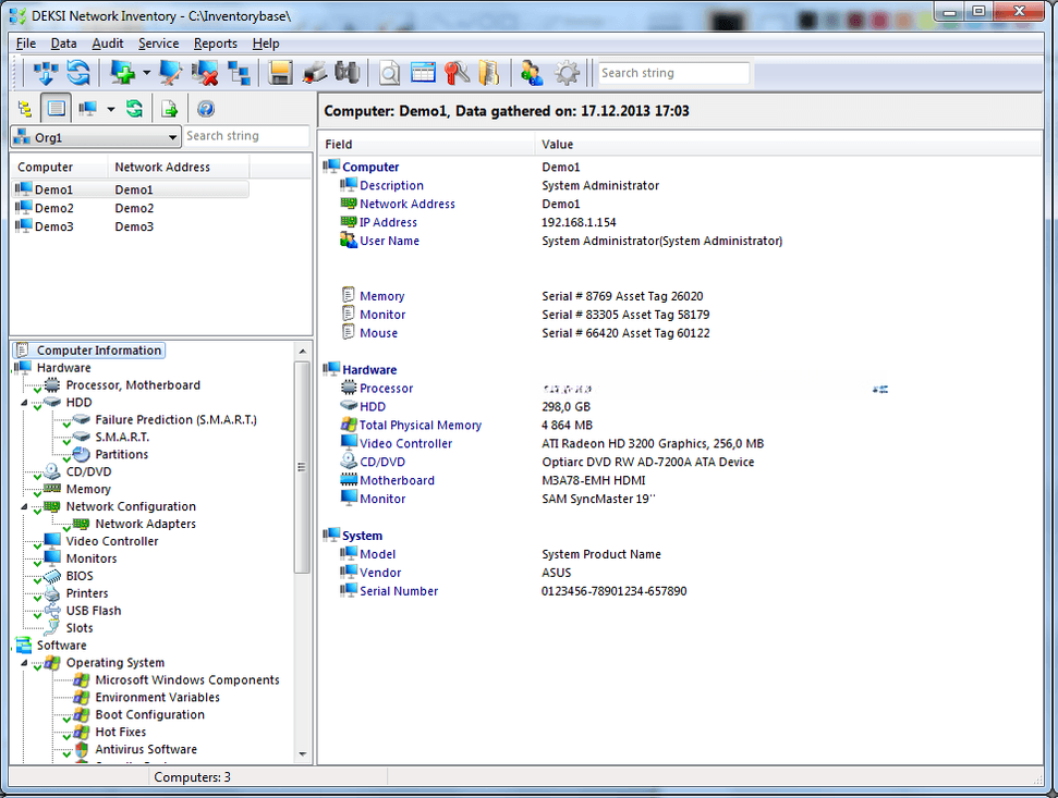 DEKSI Network Inventory{package_version_name} �����ʲ���ƹ���