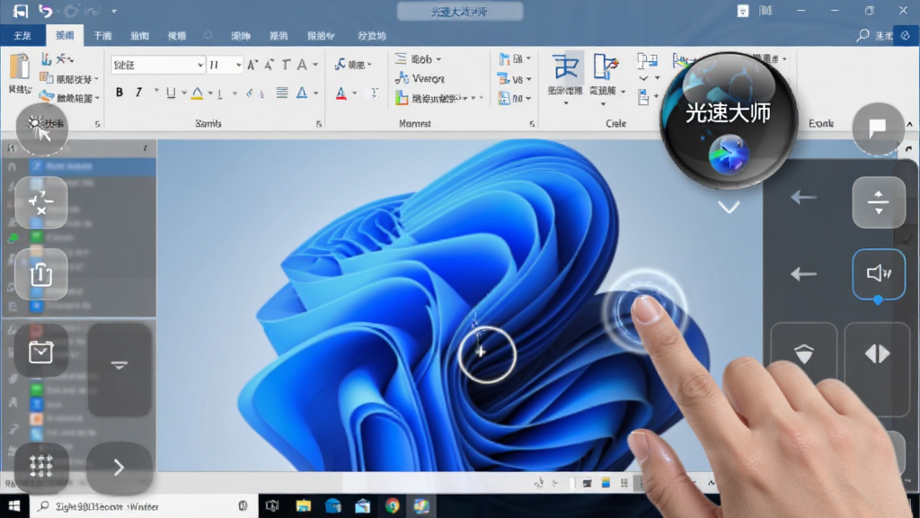 չʾ���ٴ�ʦ�Ĵ��ز����Ż����棬�����������е�Windows�칫�������棬��Ļ��Ե�а�͸�����Զ������ⰴ���ʹ��ذ����򣬲���չʾ��ָ�㰴�ͻ����Ķ�̬Ч�����Ű�ע�ؽ���ָ�������дʵ��ϸ�ڴ����������ٴ�ʦ������������Ʋ˵��������������޶���Ԫ��