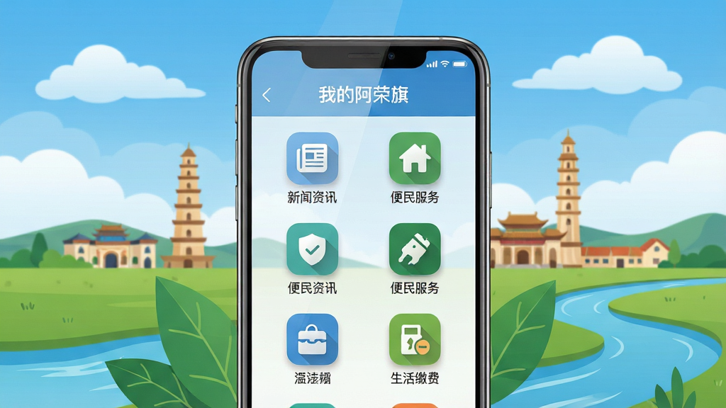 ���壺�ֻ���Ļչʾ���ҵİ����족�����棬��Ļ����ʾ��������Ѷ������������񡱡�������ɷѡ��ȹ���ͼ�꣬����Ϊ��������еر꽨����������ơ����֣��ֻ����У���Ļ���������ɼ�����Χ�м�Լ����Ҷ�����Ԫ�ص�׺���������������ɫ��̬���Ű棺����ͼ����������У�����ִ���ࡣ���дʵ���ƽ����ϣ�ɫ��������ů������ɫ����ɫΪ��ɫ����ϸ�ڣ��ֻ���Ļ������Ȼ��ͼ�������΢��Ӱ�����ֱ�ǩ�����ɶ������ʣ��߷ֱ��ʣ��ɾ����޶���Ԫ�ء�