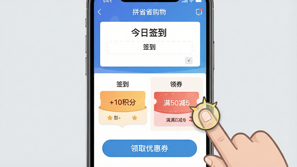 ���壺ƴʡʡ����APPʹ�ý�ѧ�������ֻ���Ļ��ʾ��ǩ�����͡���ȯ��ҳ�棻���֣��ֻ�λ�ڻ������룬�Ա�����ָ����Ķ���Ч�����Ű棺��Ļ�Ϸ��С�����ǩ�����������·��С���ȡ�Ż�ȯ����ť����񣺽�ѧ��񣬽�������������Ϊǳ��ɫ��ϸ�ڣ��ֻ���Ļ���С�+10���֡��͡���50��5�������֣����ʣ����壬�ɾ��޶���Ԫ�ء�