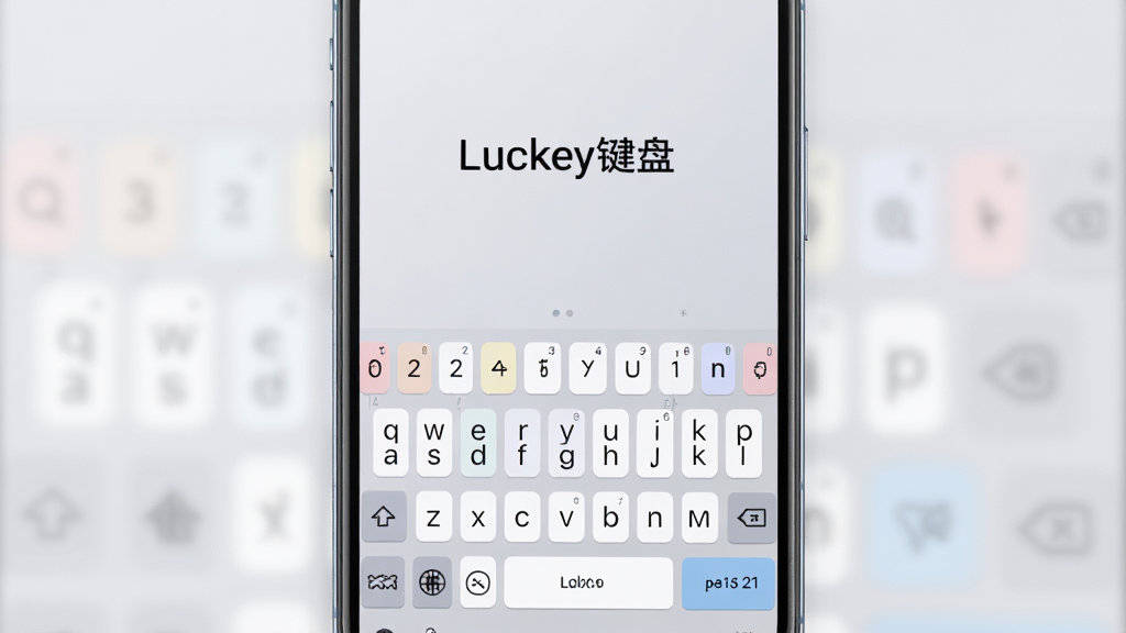 ��������չʾһ�������ֻ�����Ļ���ǡ�Luckey���̡��������棬���̰���ɫ����ͣ���������������Ϊǳ��ɫ���䣬�������Լ�ִ���������Ⱦ�����ʸɾ����޶���Ԫ��