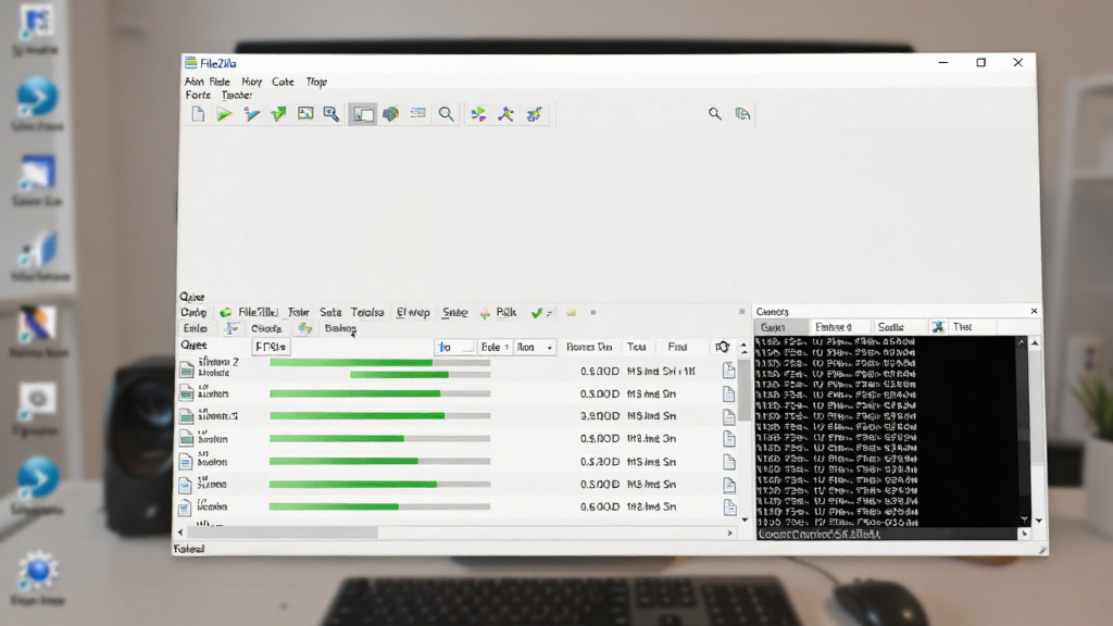 ������Ļǰ�Ŵ��FileZilla��������״̬ͼ���۽����������·��Ĵ��������壬��ʾ����ļ���������ɫ���������䣬�Ա�����־���ڼ�¼����״̬�����滷�����࣬�����黯��ͻ����������������ʱ���ȶ��ԣ����ʸɾ��޶���Ԫ��